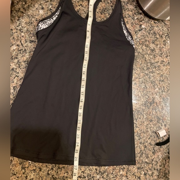Lululemon Black Speckle Tank (Full Length) - Picture 7 of 8